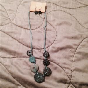 Matching earrings and necklace