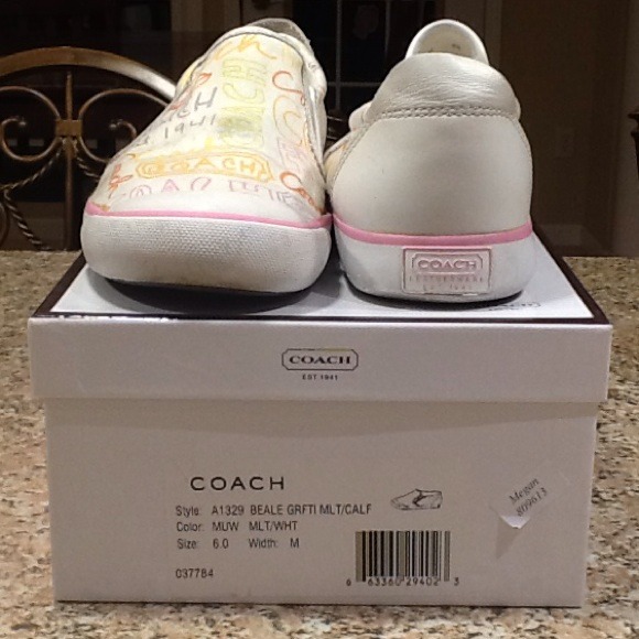 Coach slip on shoes, Size 6