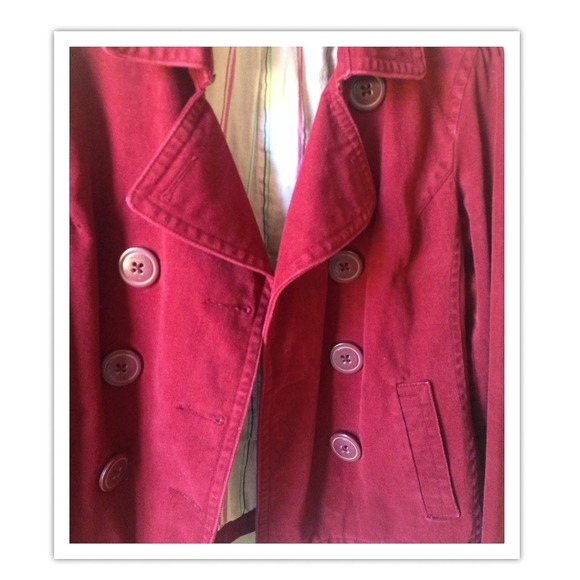 Maroon colored American Eagle coat • - Picture 2 of 3