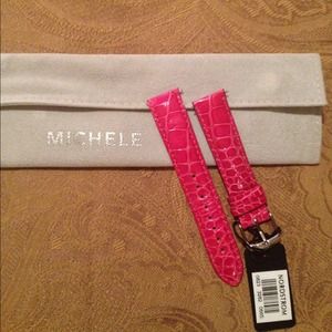 Pink and red Michele watch bundle