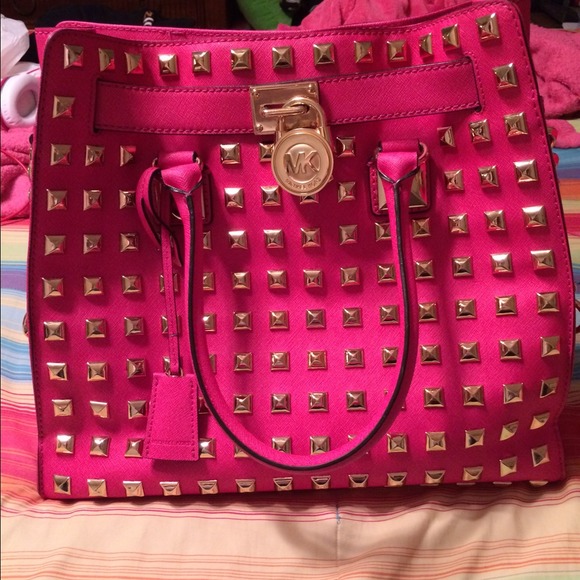 Michael Kors large studded hamilton