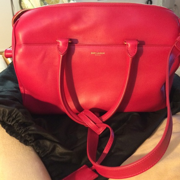 SOLDSaint Laurent Medium Duffle Pink Bag! - Picture 1 of 3