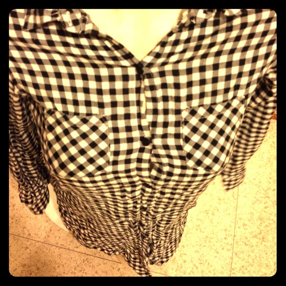 Off brand flannel plaid button down dress