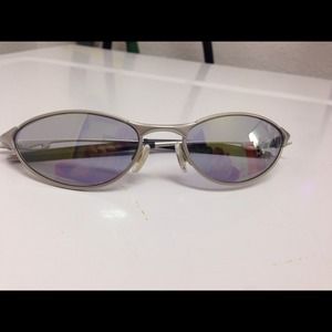 Authentic Oakley wire sunglasses.