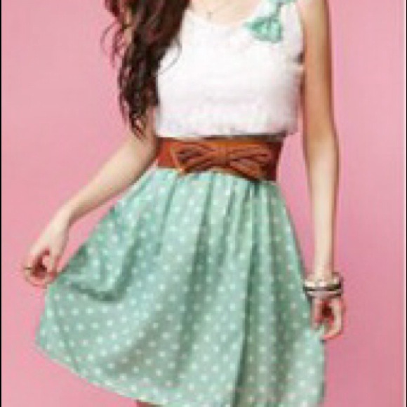 Lace Bowknot Sleeveless Cotton Blend Dress