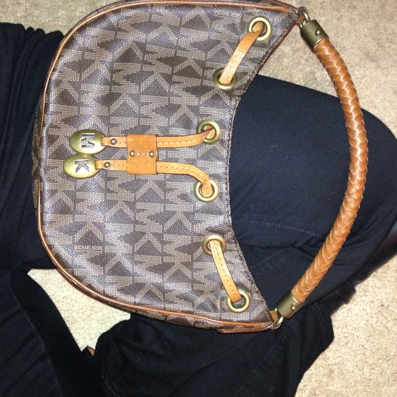 Michael Kors Logo Leather Purse