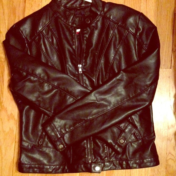 Faux leather jacket