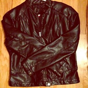 Faux leather jacket