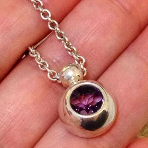 ⛔️reserved!⛔️Movado Amethyst Silver 18k Necklace