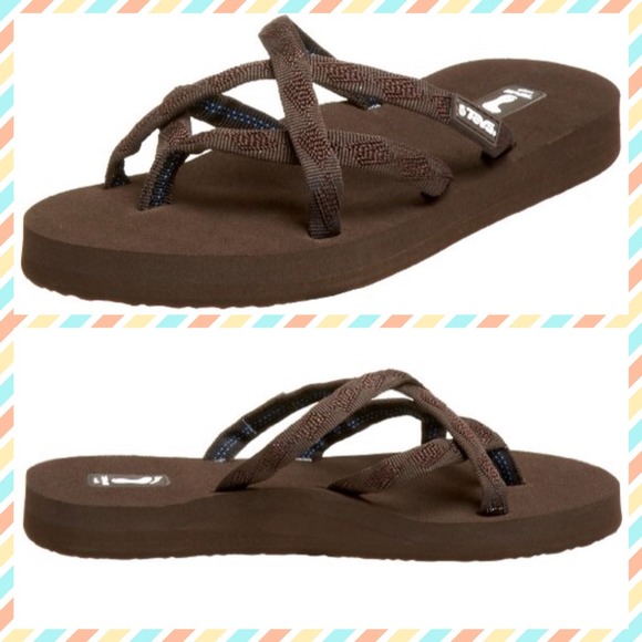 NWT/Never Worn Teva "Olowahu" Sandals in Brown
