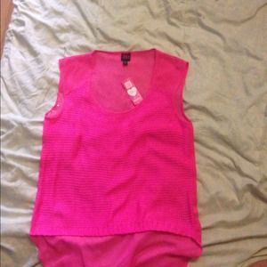 Bebe neon pink high low top