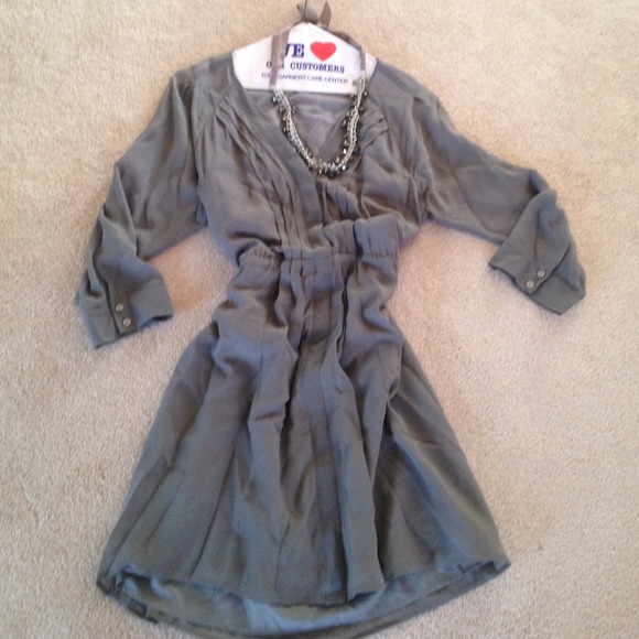 Grey Madewell silk dress