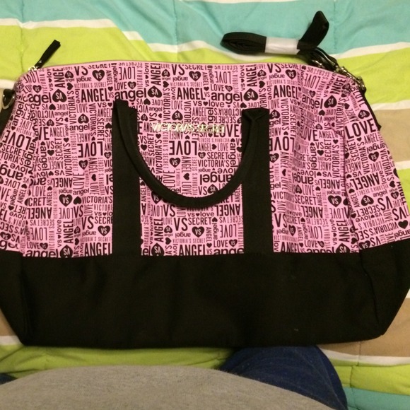 Exclusive Victoria's Secret weekender bag.