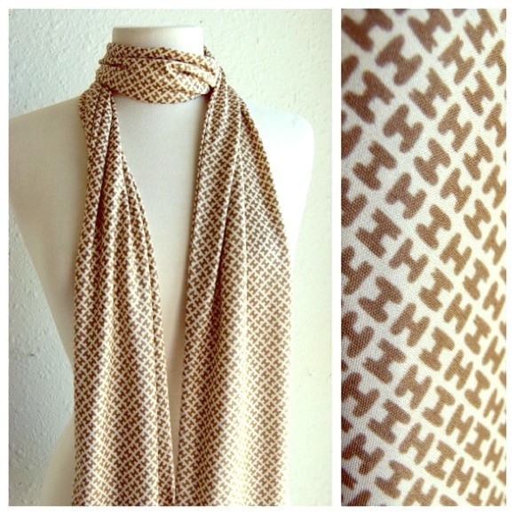 Reserved ---Vintage Halston Extra Long H Scarf