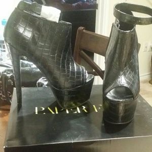 NEVER WORN Paper Fox Anika black heel