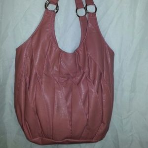 Pink hobo style purse