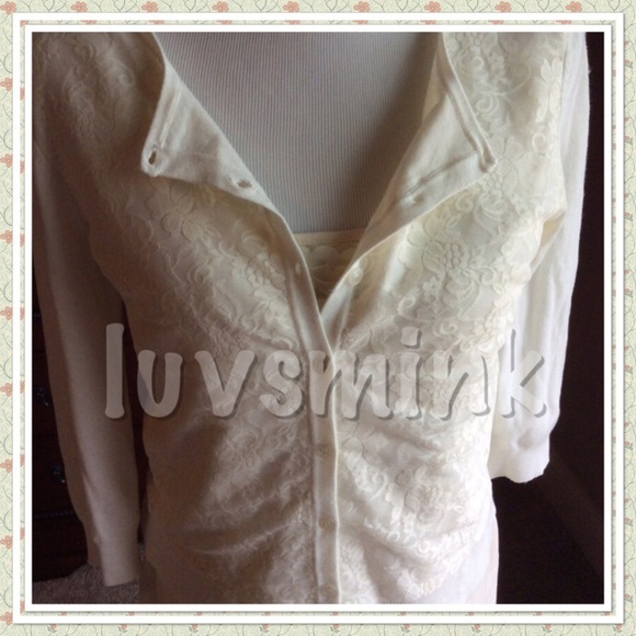 Cable & Gauge Sweaters - 🌸🌸CABLE & GAGE IVORY CROPPED CARDIGAN 🌸🌸