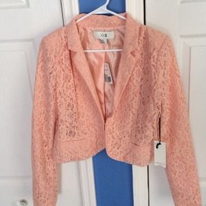 Peach lace blazer✨NWT✨
