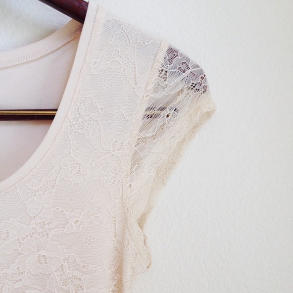 Dresses - RESERVED Beige lace dress Dresses - RESERVED Beige lace dress