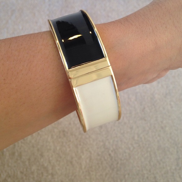 White and black bangle