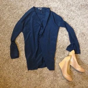 Navy silk Vince Tunic