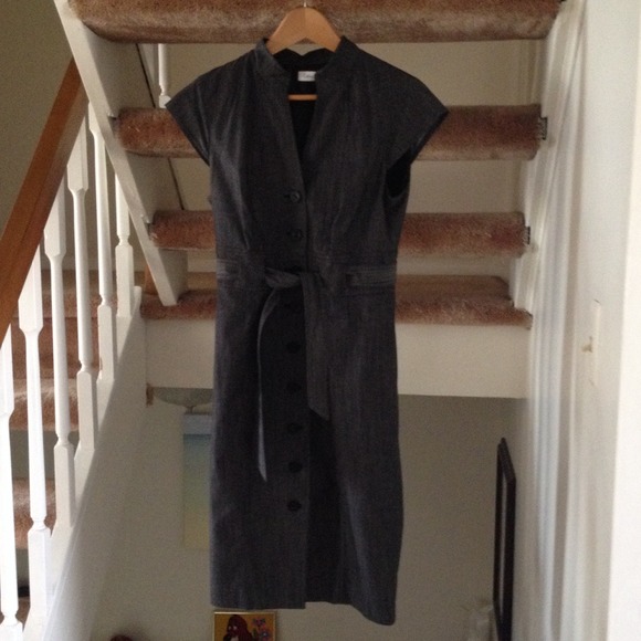 Calvin Klein Black Denim Dress