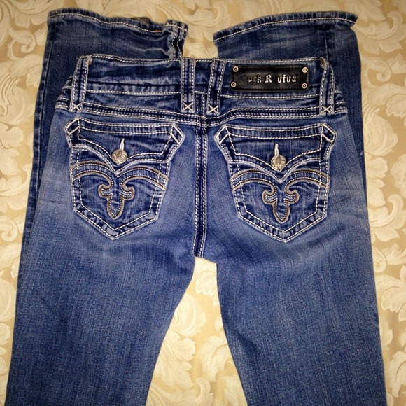 ❤️SOLD SOLD❤️Rock Revival Debbie Jeans 25 - Picture 3 of 4