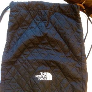 North face black drawstring bag