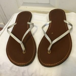 Silver sandals