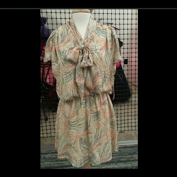 V- Neck Tie Dress