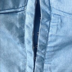 Guess Tops - Light Denim Bustier Top Guess Tops - Light Denim Bustier Top