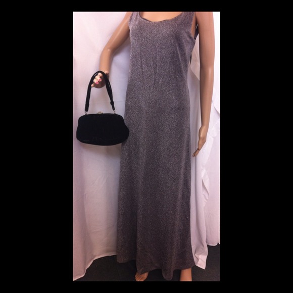 Dresses & Skirts - Shimmering black and silver floor length gown.NWT