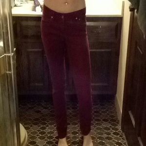 Dark Red skinny jean