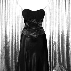 Frederick's of Hollywood Black Corset Dress. Sz 2