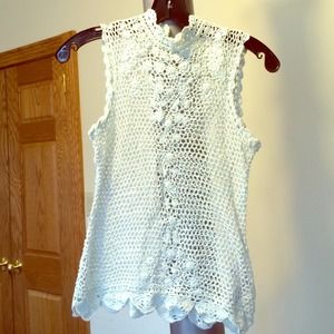 Never worn Banana Republic c thru blouse