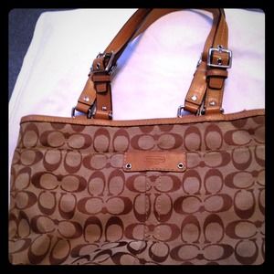 Brown coach purse