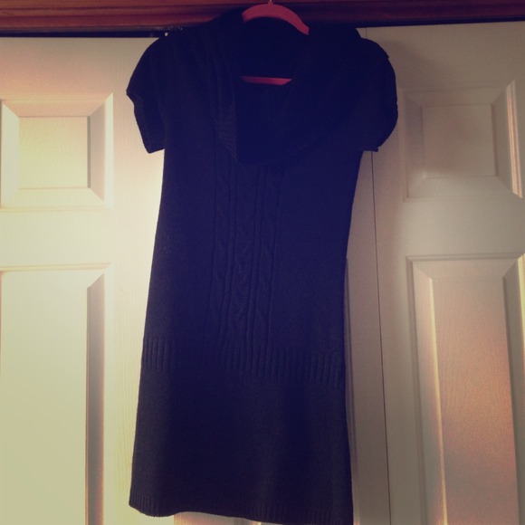 Black sweater dress