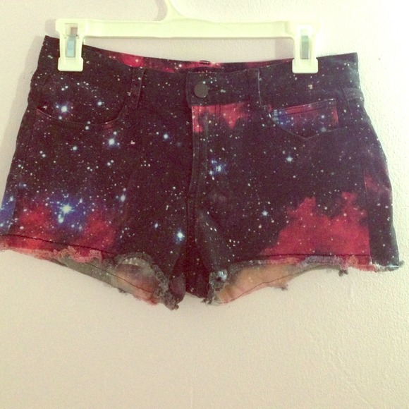 Galaxy High Waist Shorts
