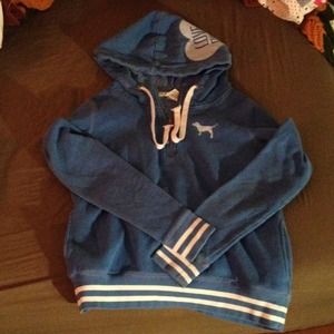 Blue Victoria secret hoodie