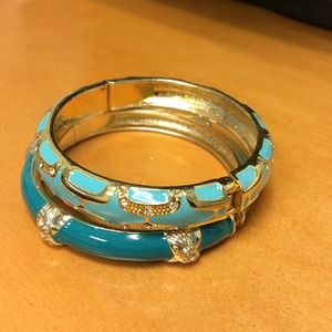 Beautiful enamel bracelets!  Mint condition