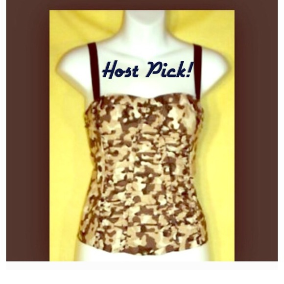 🎉HOST PICK🎉Victoria's Secret rouched camo top - Picture 1 of 4