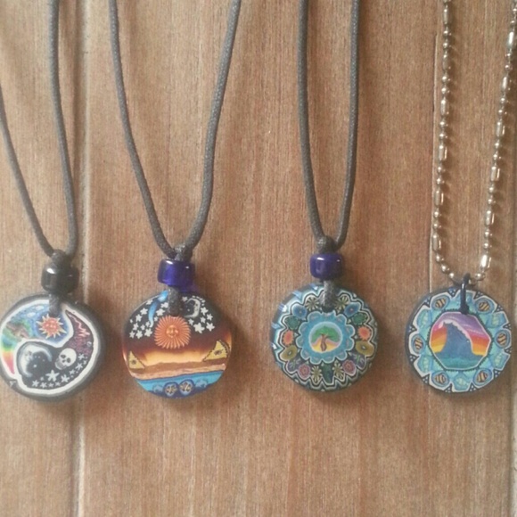 90's vintage clay necklaces