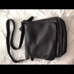 COACH leather shoulder bag