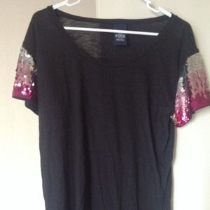 Victoria's Secret PINK sequin sleeved shirt
