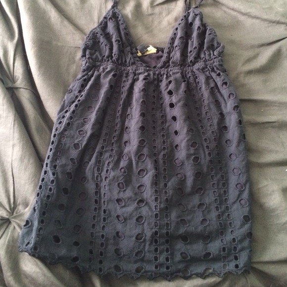 Black Volcom Spaghetti Strap Top