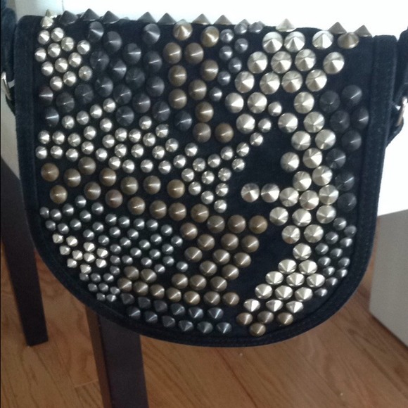 BALMAIN studded runway crossbody bag