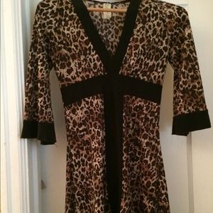 Cheetah print Mini Dress