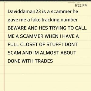BeWARE HE HAS A SCAM USING AN IPAD