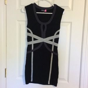 Black and grey bandage dress, Size Small.