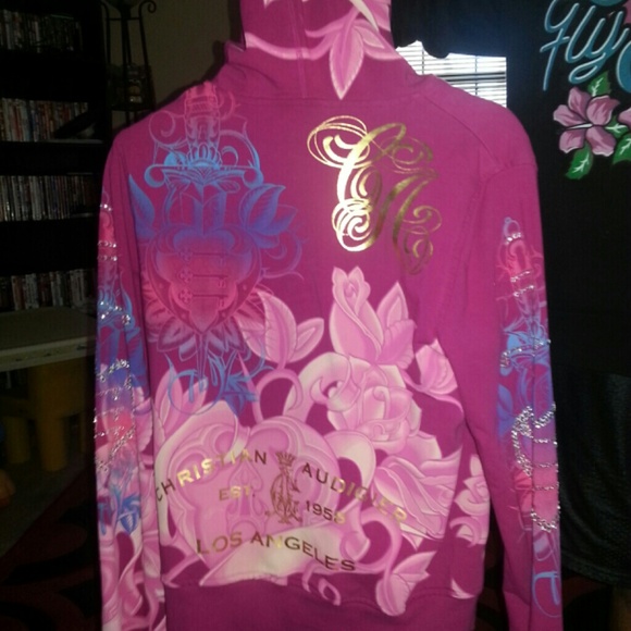 Christian Audigier hooded sweater - Picture 2 of 3